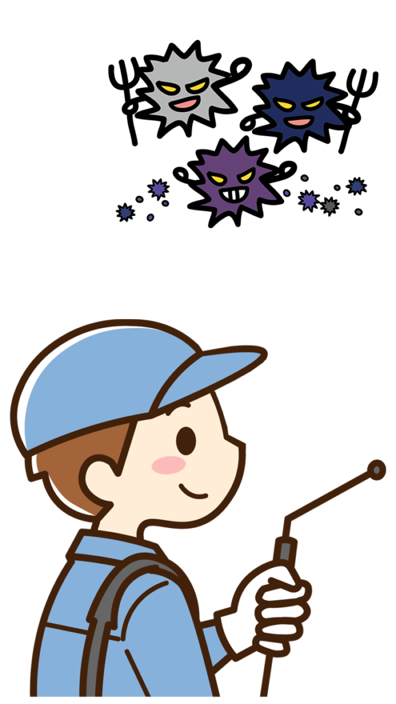 病原菌として人に悪影響を及ぼすカビ